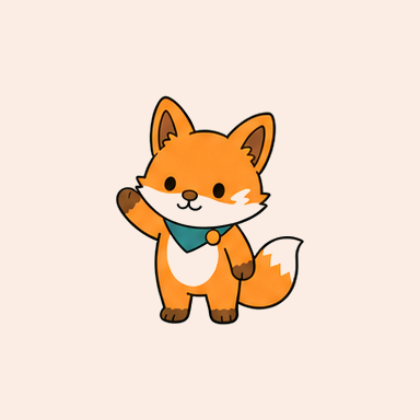 손을 흔드는 여우 코치